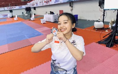Selamat!!! Salah satu mahasiswi Departemen Perikanan Tangkap menjadi Juara di Jogjakarta Taekwondo International Open
